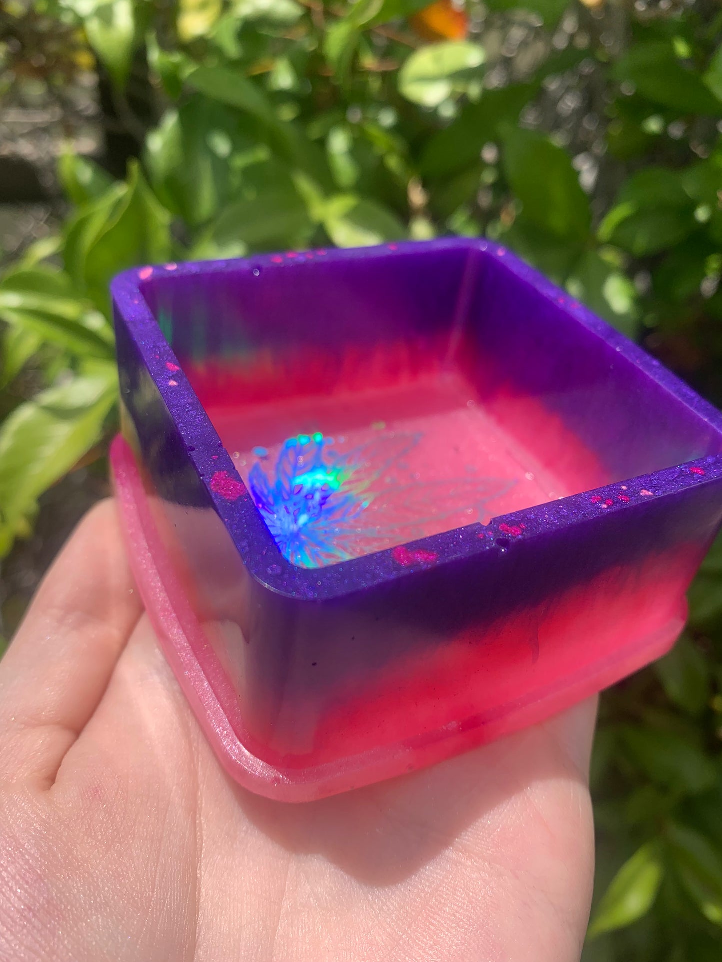 "GIRLY GANJA" square tray