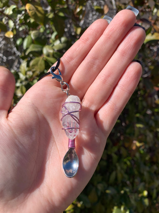 quartz crystal spoon
