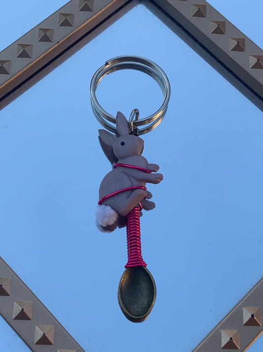 "DOWN THE RABBIT HOLE" spoon